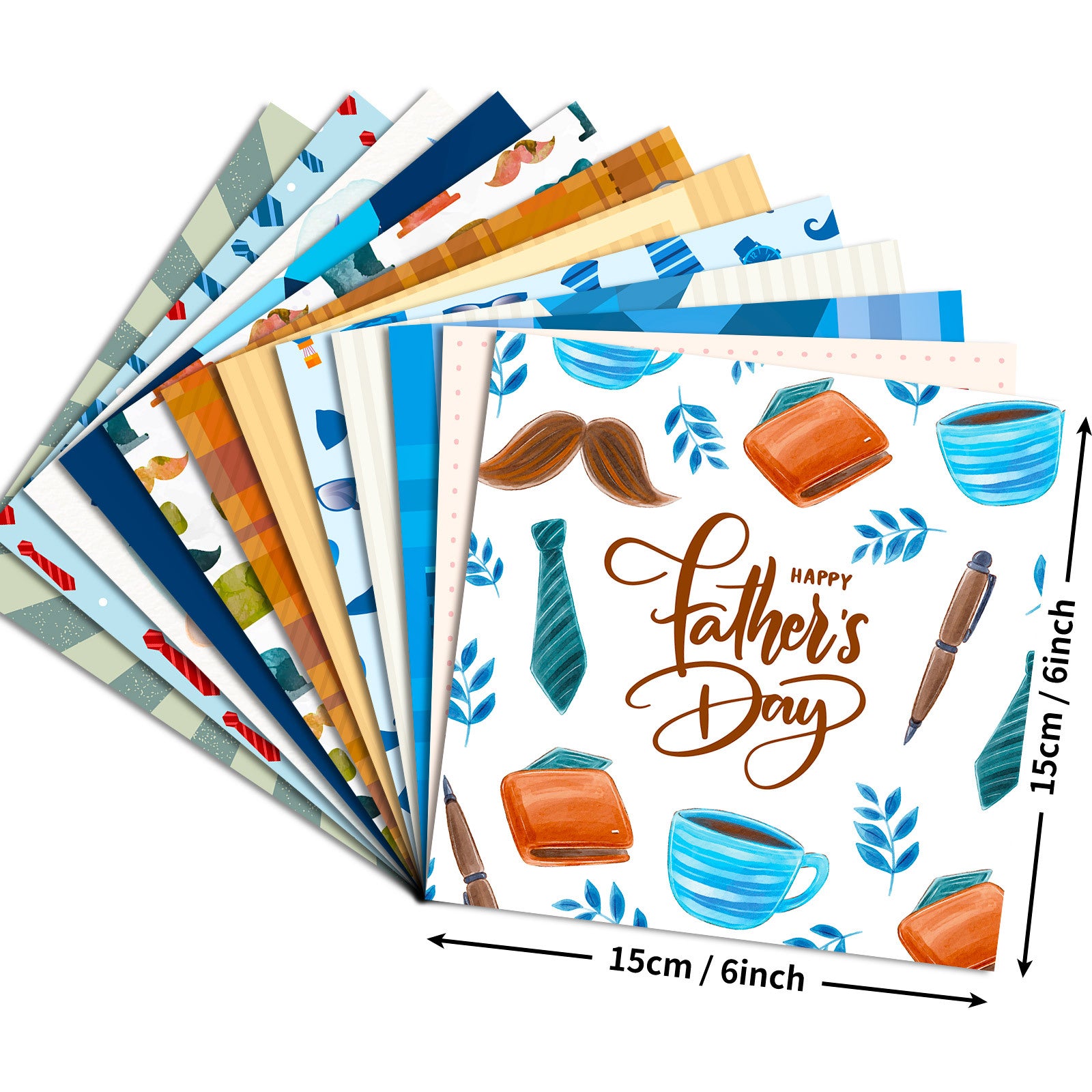 6 inch Father's Day Scrapbook Paper Pad PA799