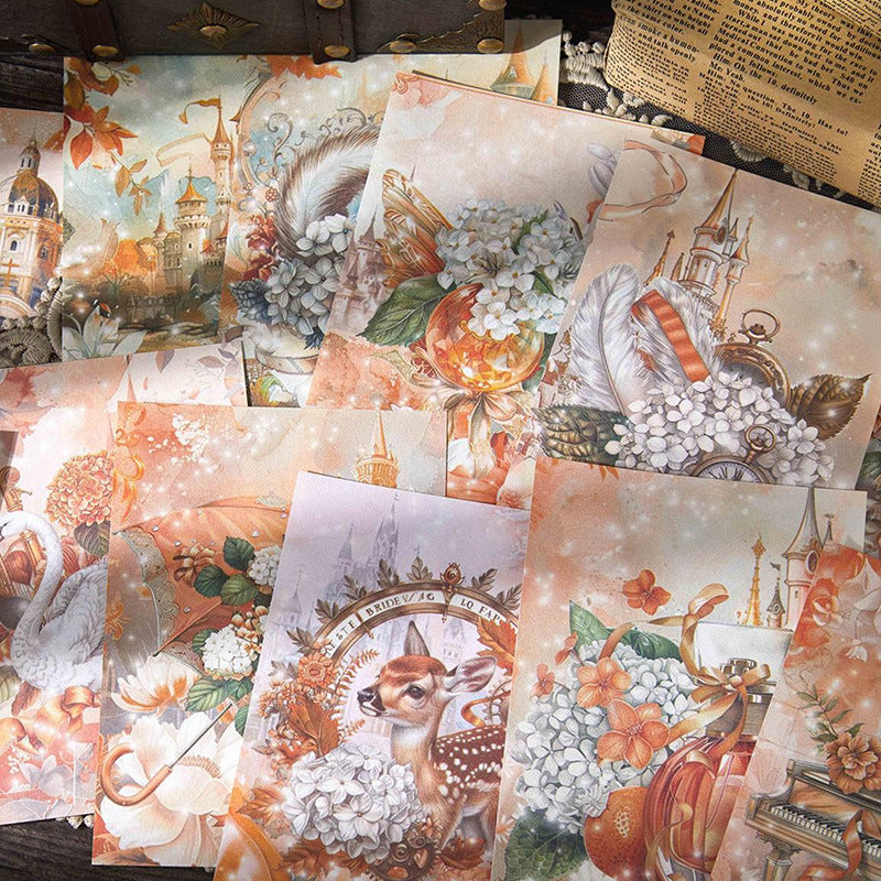 40 Pcs Fantasy Fairy Tale Journal Paper XJMYJ