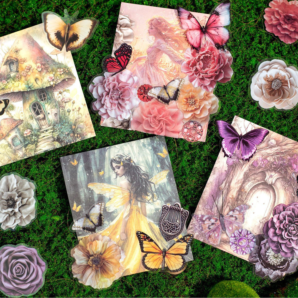 50 Pcs Fantasy Scrapbook Supplies Kit HDQL