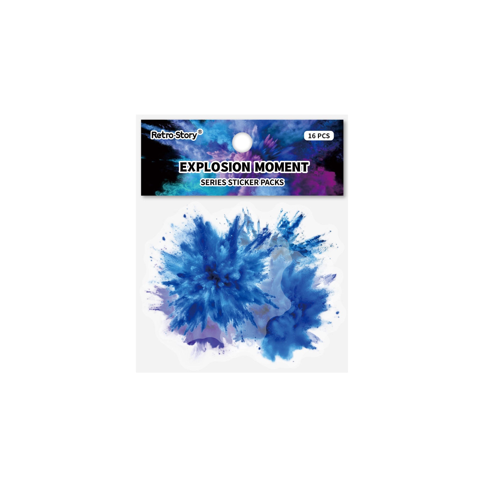 16 Pcs Watercolor Bloom Washi Stickers BZSJ