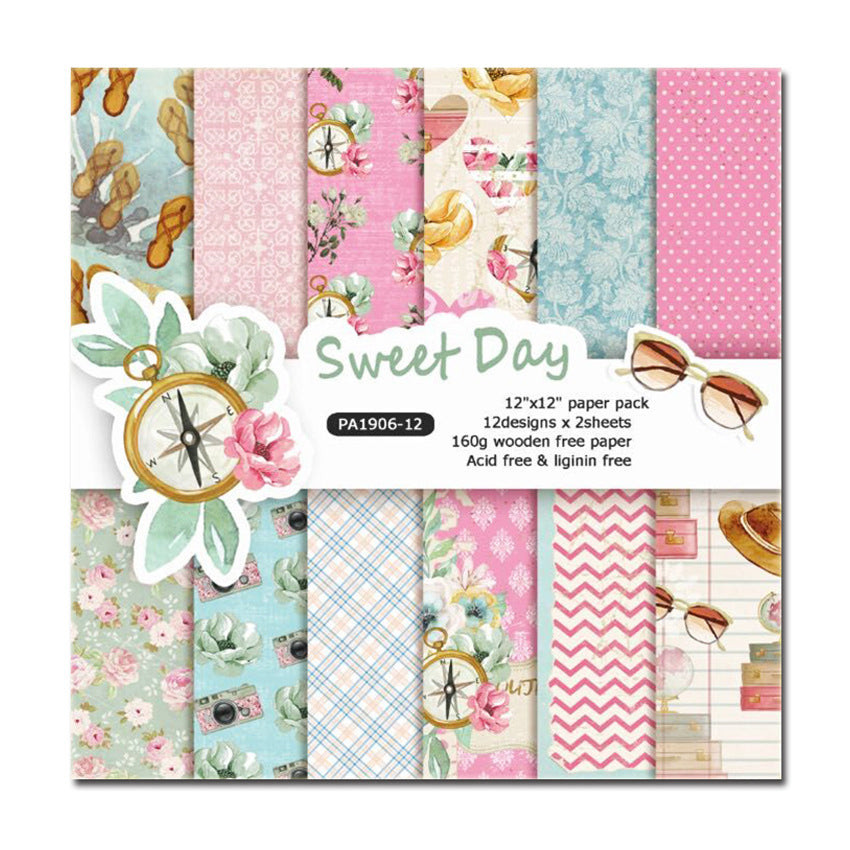 12 Inch Scrapbook Paper Pad for Craft PA906