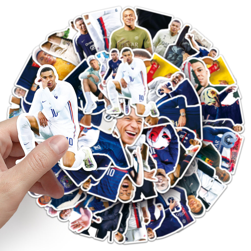 50Pcs Football Theme Waterproof Vinyl Stickers STY06