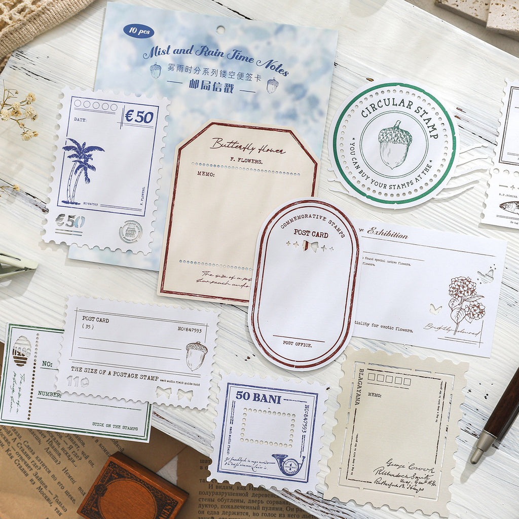 10 Pcs Label Notepad Cardstock WYSF