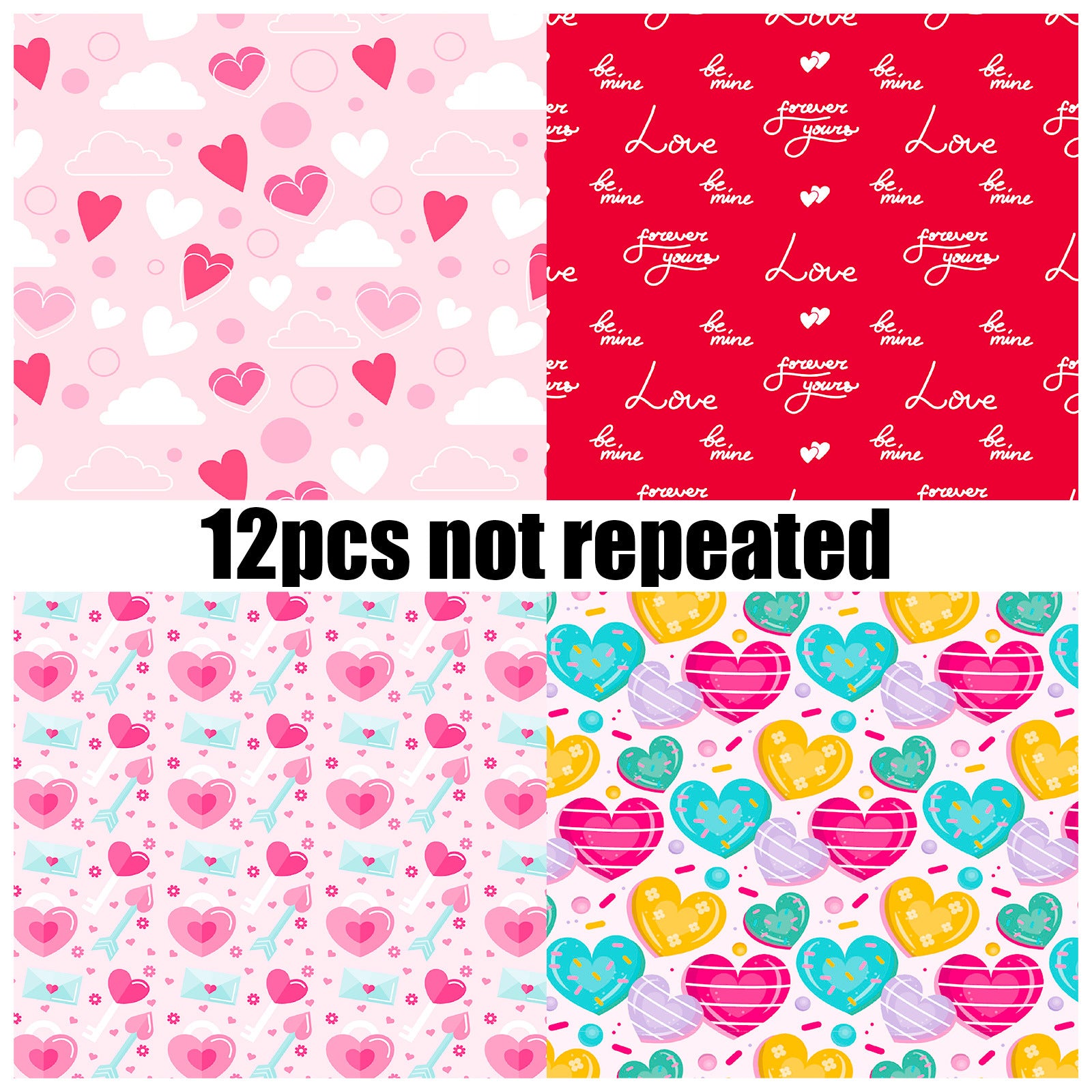 6 inch Valentine's Day Scrapbook Paper Pad PA772