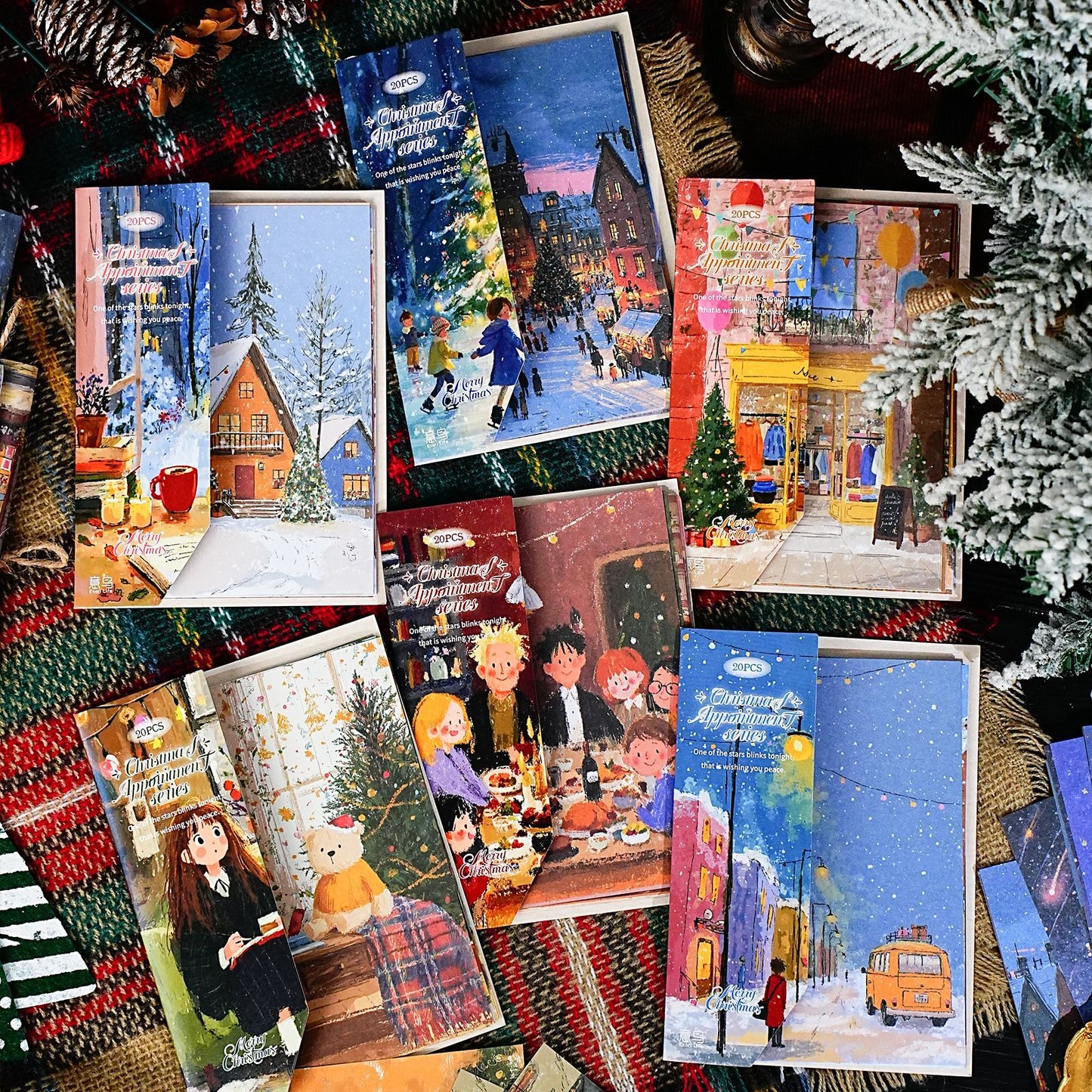 20 Pcs Christmas Night Journal Paper SDZY