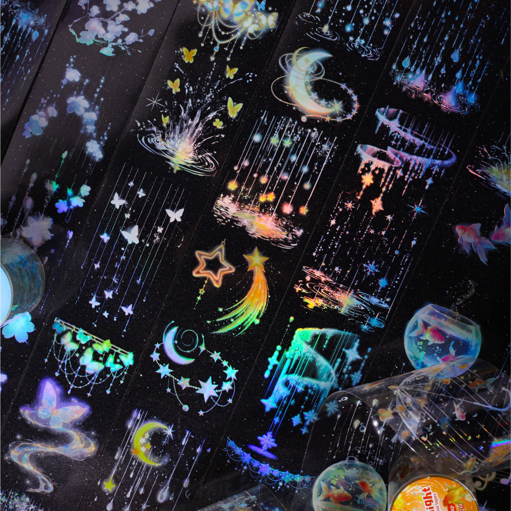 1 Roll Rainy Night PET Tape YYXL