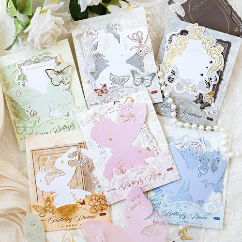 10 Pcs Butterfly Theme Notepad Paper PDWY