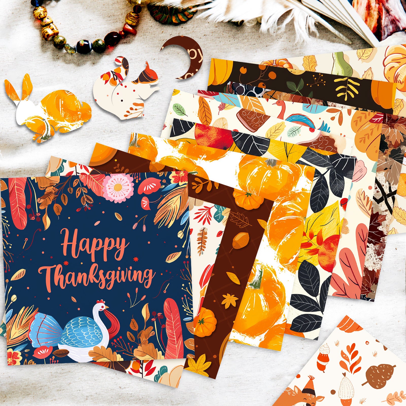 6 inch Thanksgiving Day Scrapbook Paper Pad PA011