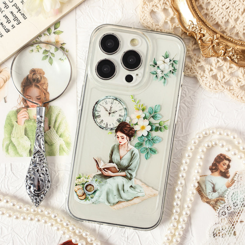 20 Sheets Flower Girl Stickers Book YMHM