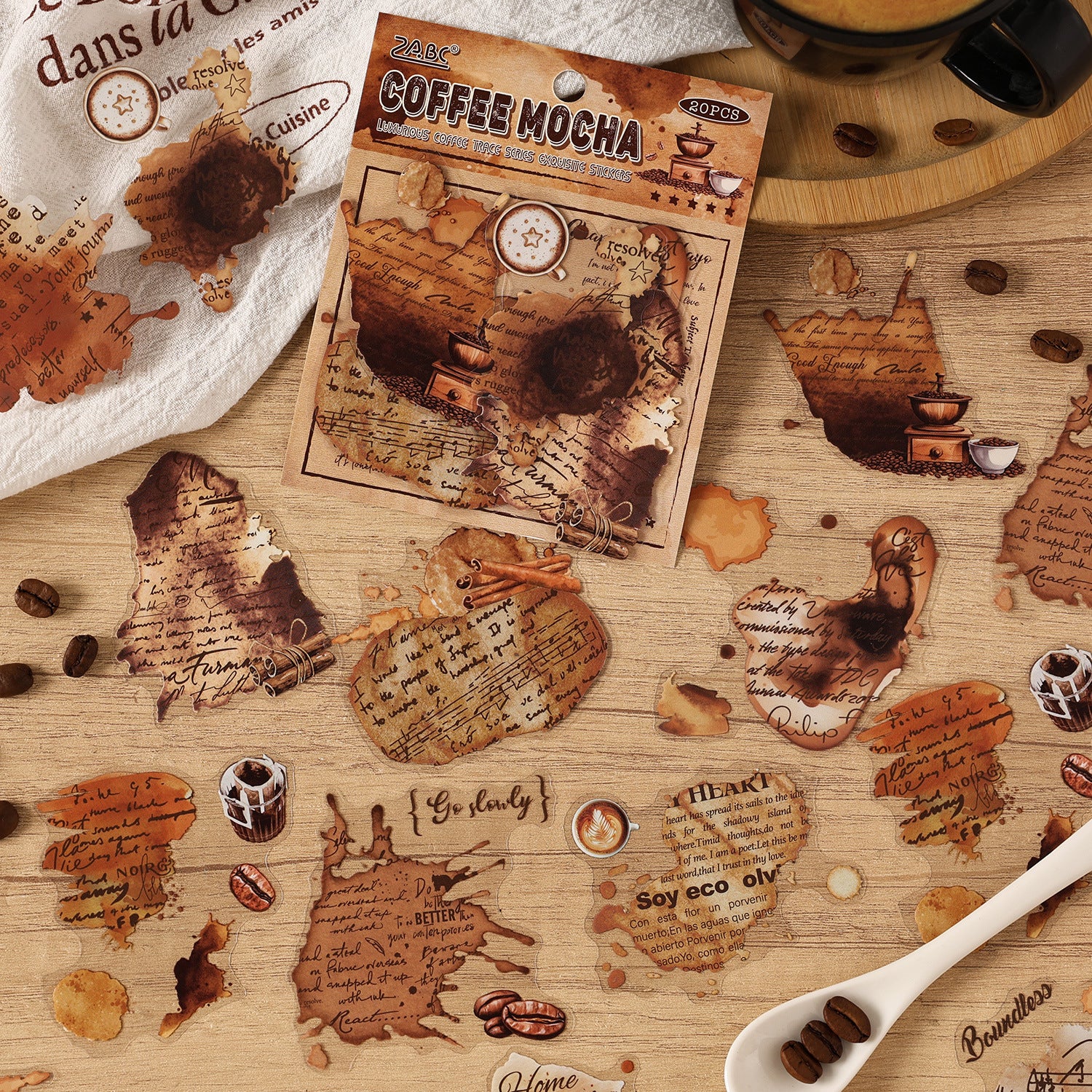 20 Pcs Travel Themed PET Stickers NXKJ