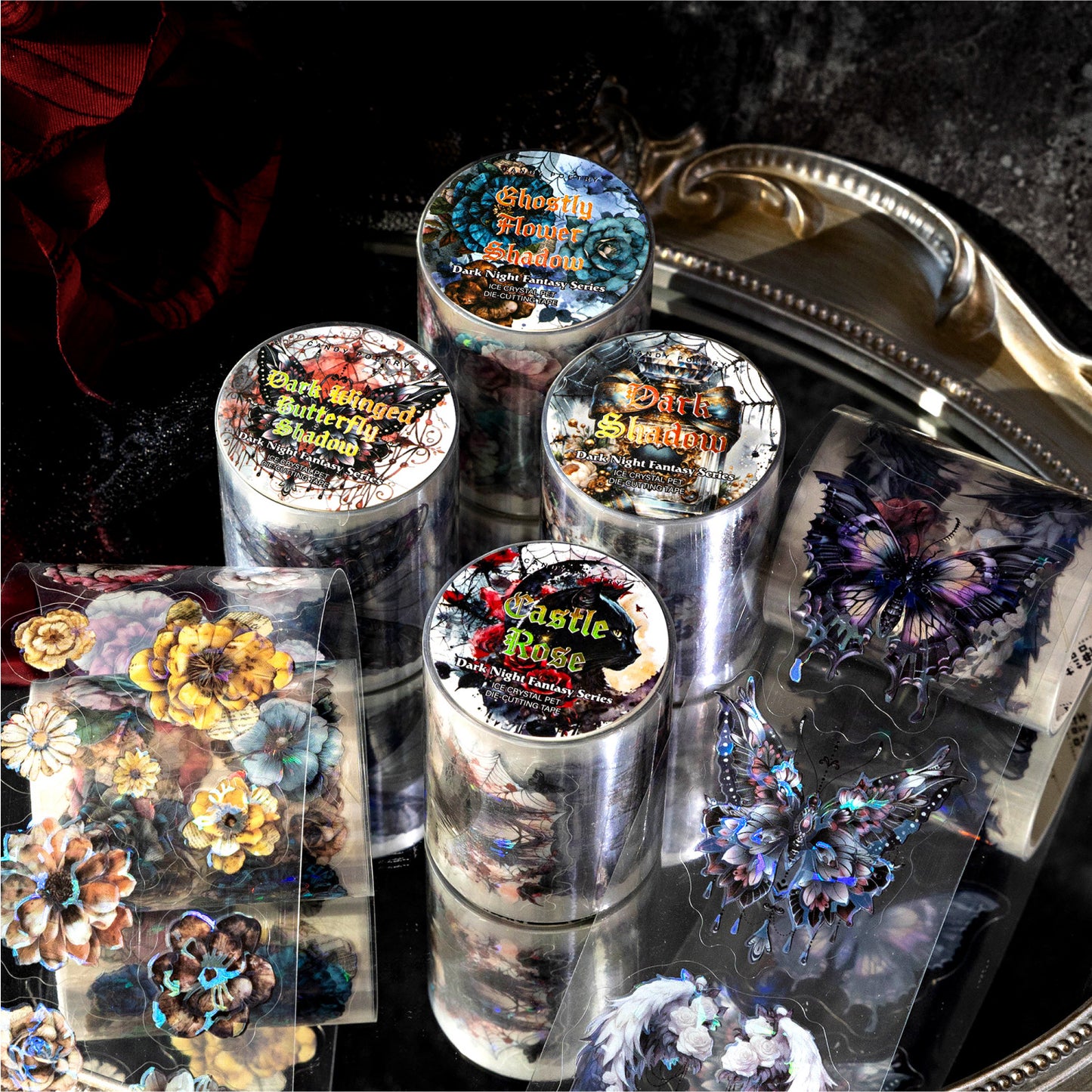 1 Roll Gothic Fantasy PET Stickers Tape AYHX