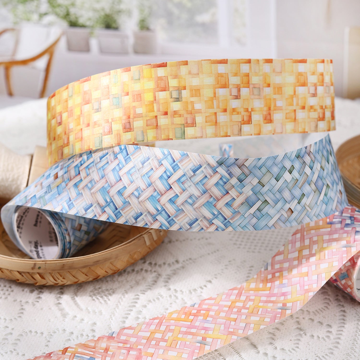 1 Roll Weaving Theme PET Tape JZHY