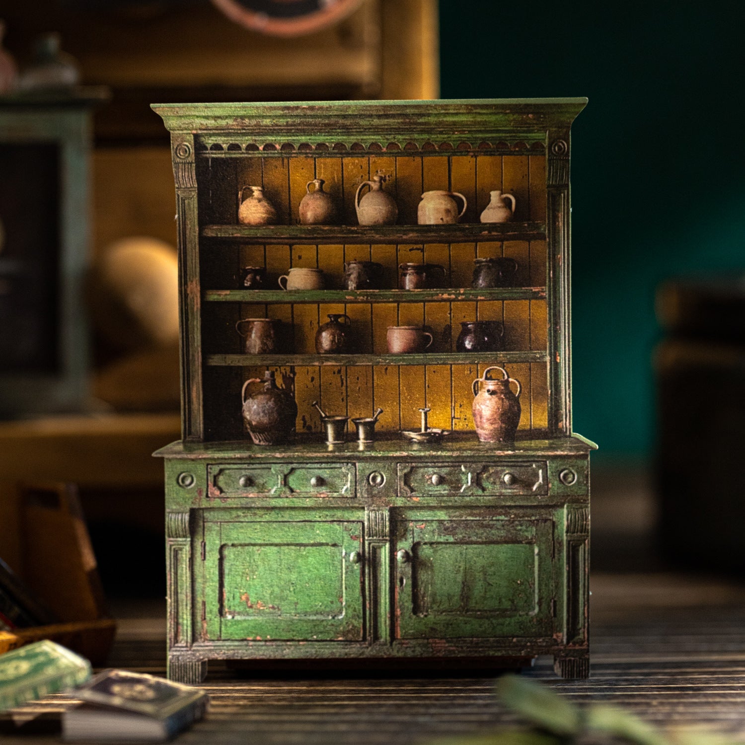 10 Pcs Vintage Shelf Journal Stickers FGJY