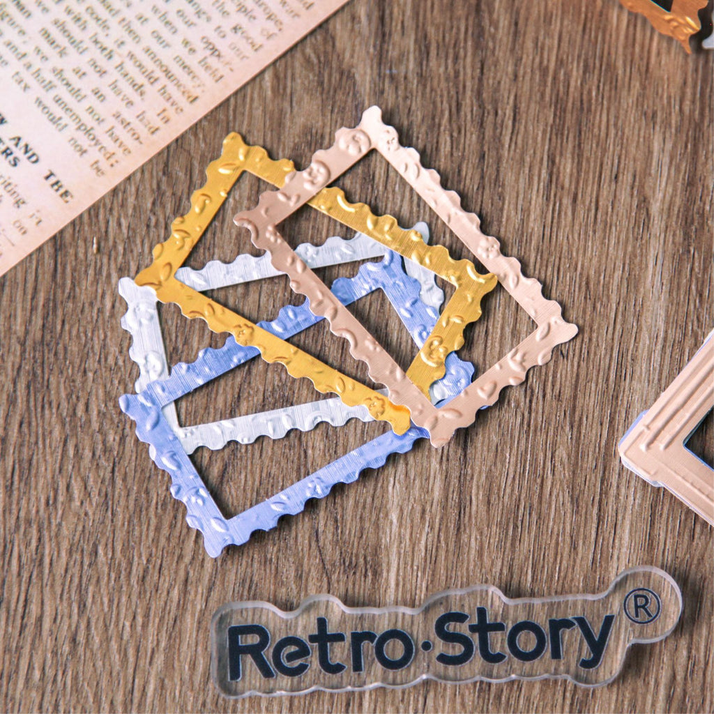 20 Pcs Metal Themd Scrapbook Frame Paper  JSHJ