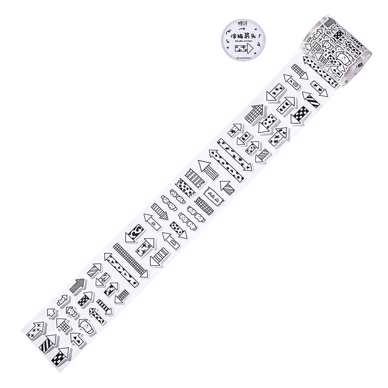 1 Roll Symbol Stickers Tape XTZSS