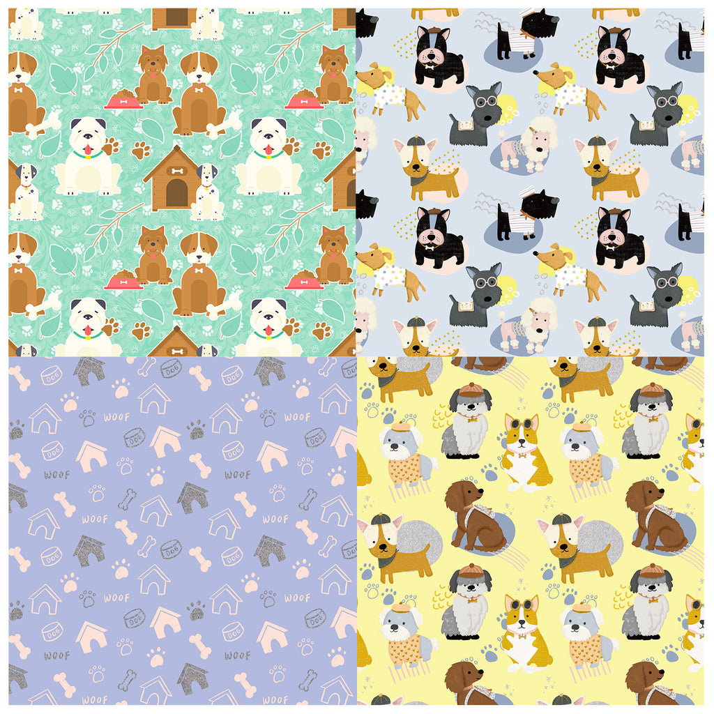 6 inch Cute Puppy Scrapbook Paper Pad PA345
