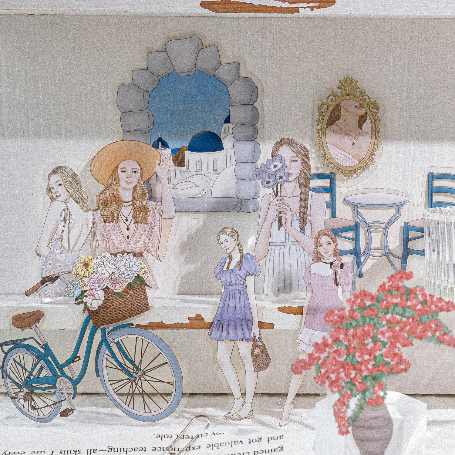 40 Pcs Cozy Girl Life PET Stickers SNMYZ