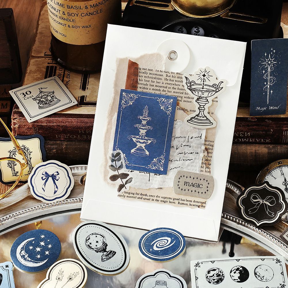 30 Pcs Vintage Label Stickers SJSZ