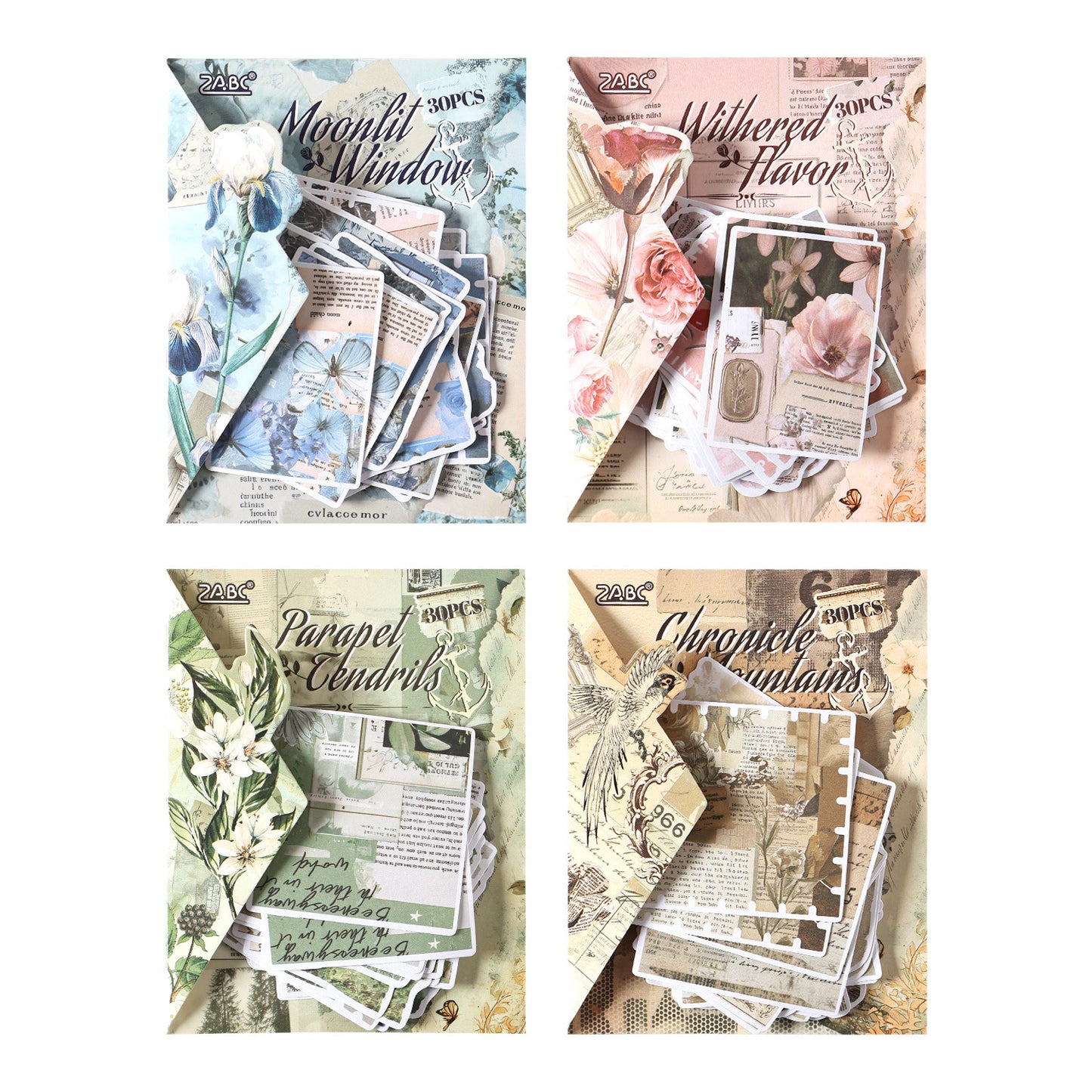 20 Pcs Vintage Aesthetic Journal Stickers YAYJ