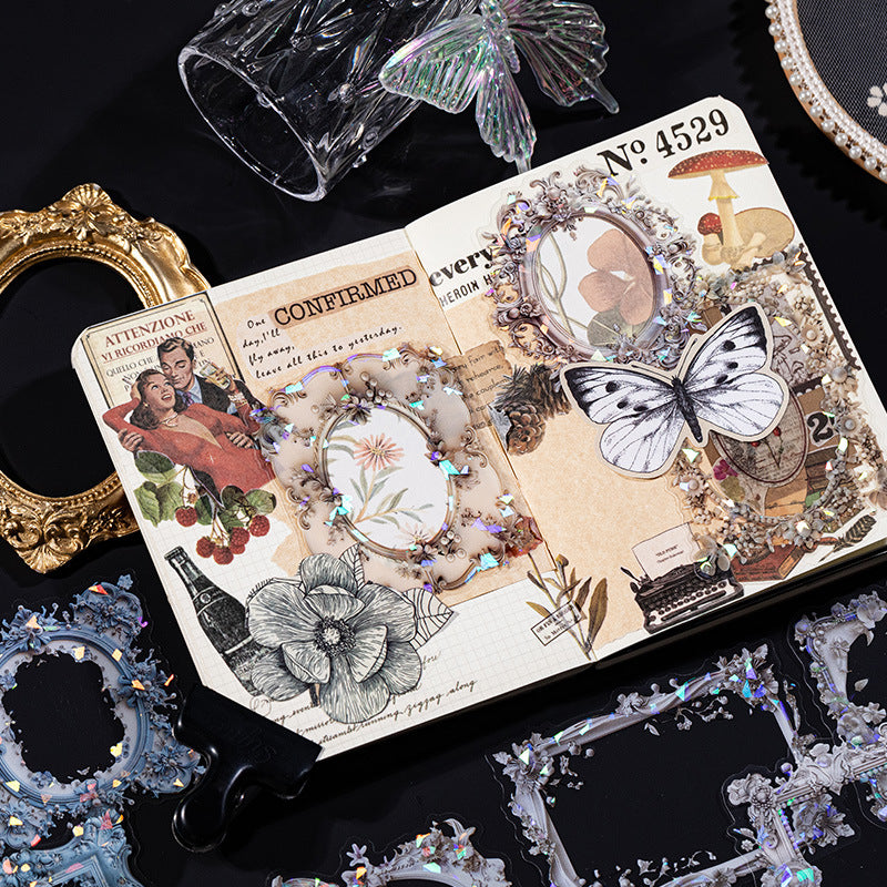 10 Pcs Vintage PET Frame Stickers GBMB