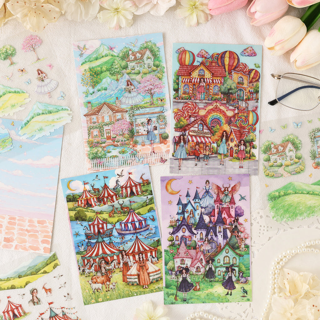 3D Fantasy House DIY Stickers Kit MJSR