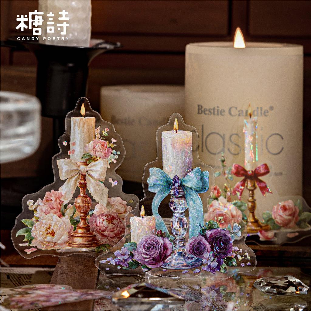 20 Pcs Chandelier Themed PET Stickers HZQM