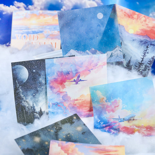 20 Pcs Sky Themed Scrapbook Paper KXJX