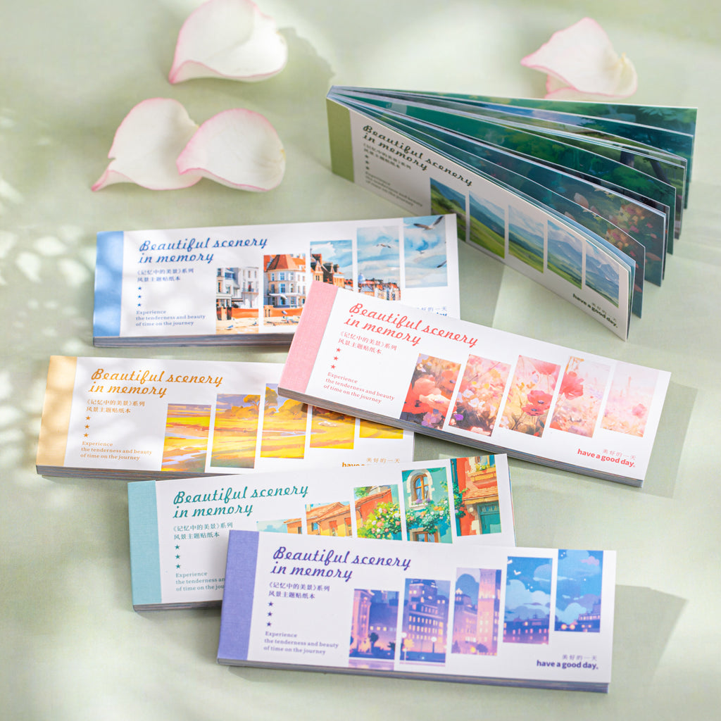 30 Pcs Natural Landscape Stickers Book JYZMJ