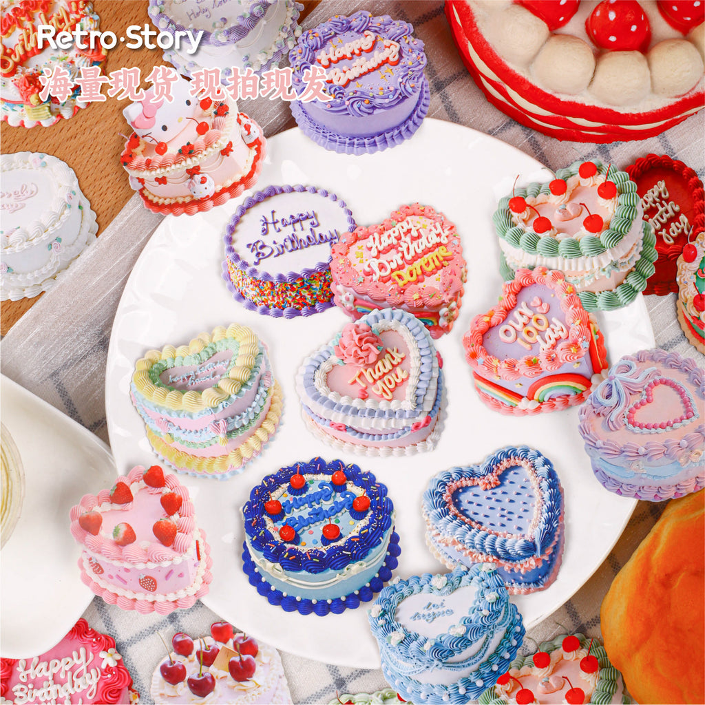 10 Pcs Cake Themed Cardstock Stickers DGXL