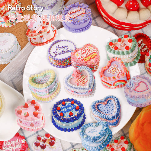 10 Pcs Cake Themed Cardstock Stickers DGXL