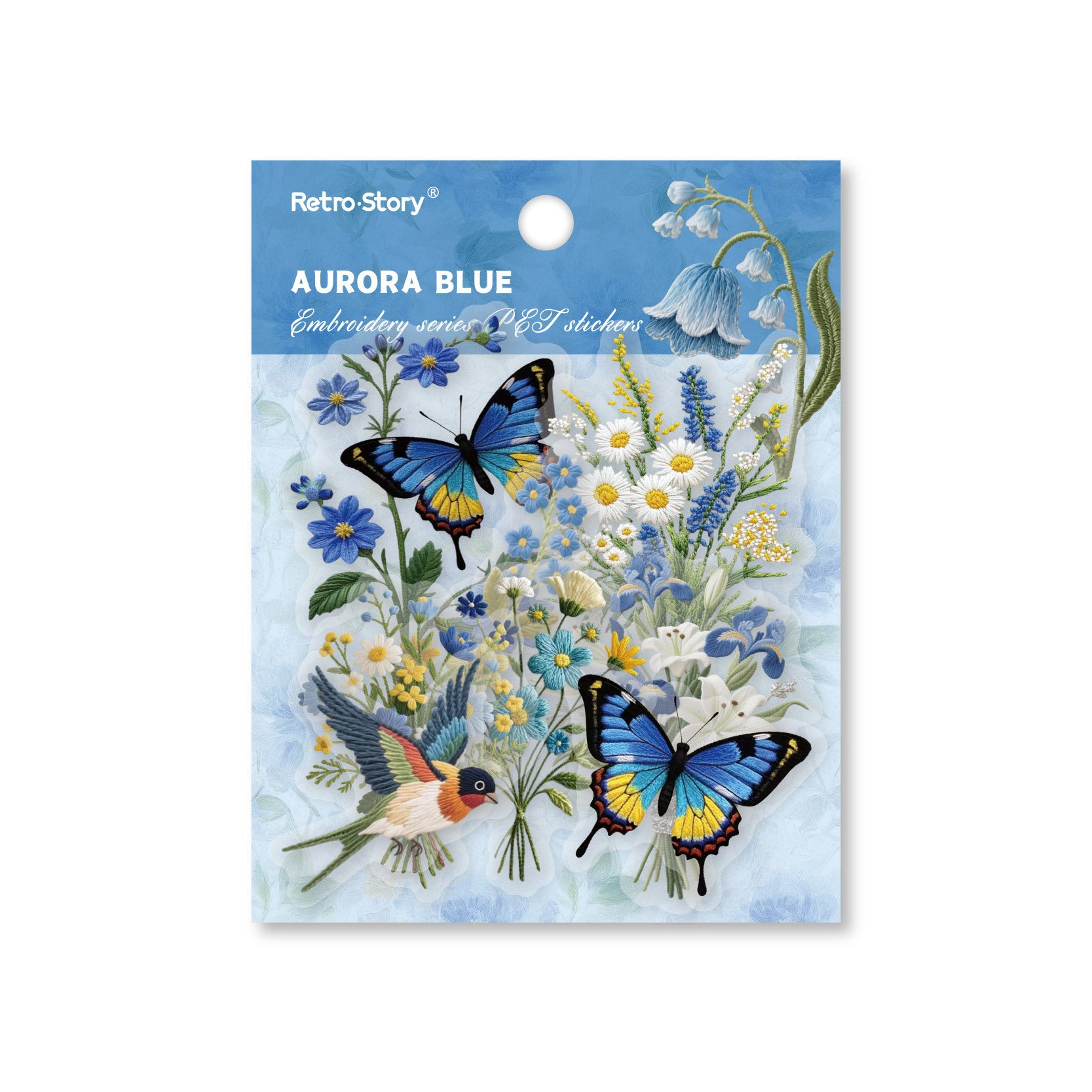 15 Pcs Flower PET Stickers ZXXL