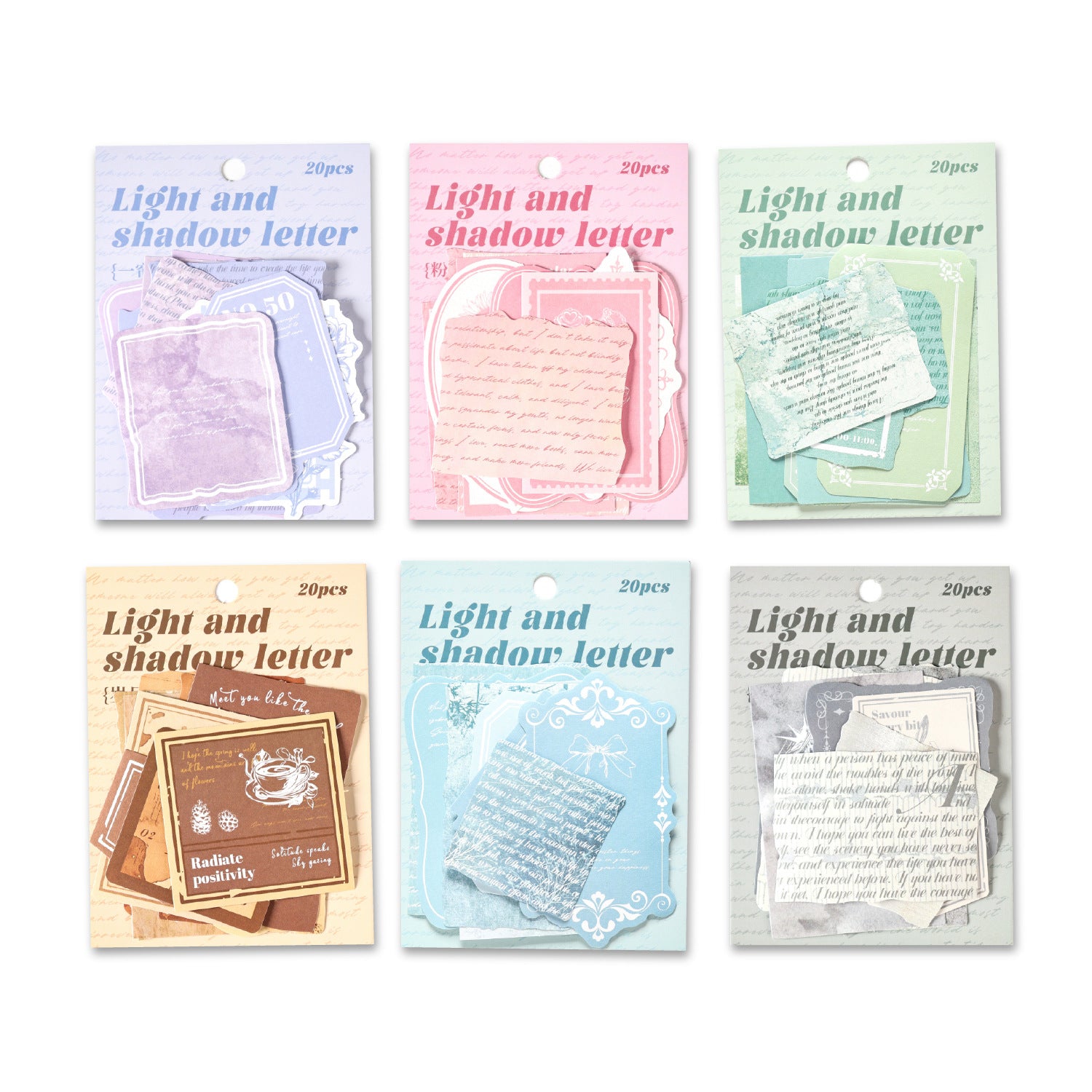 20 Pcs Vintage Journal Stickers GYXJ
