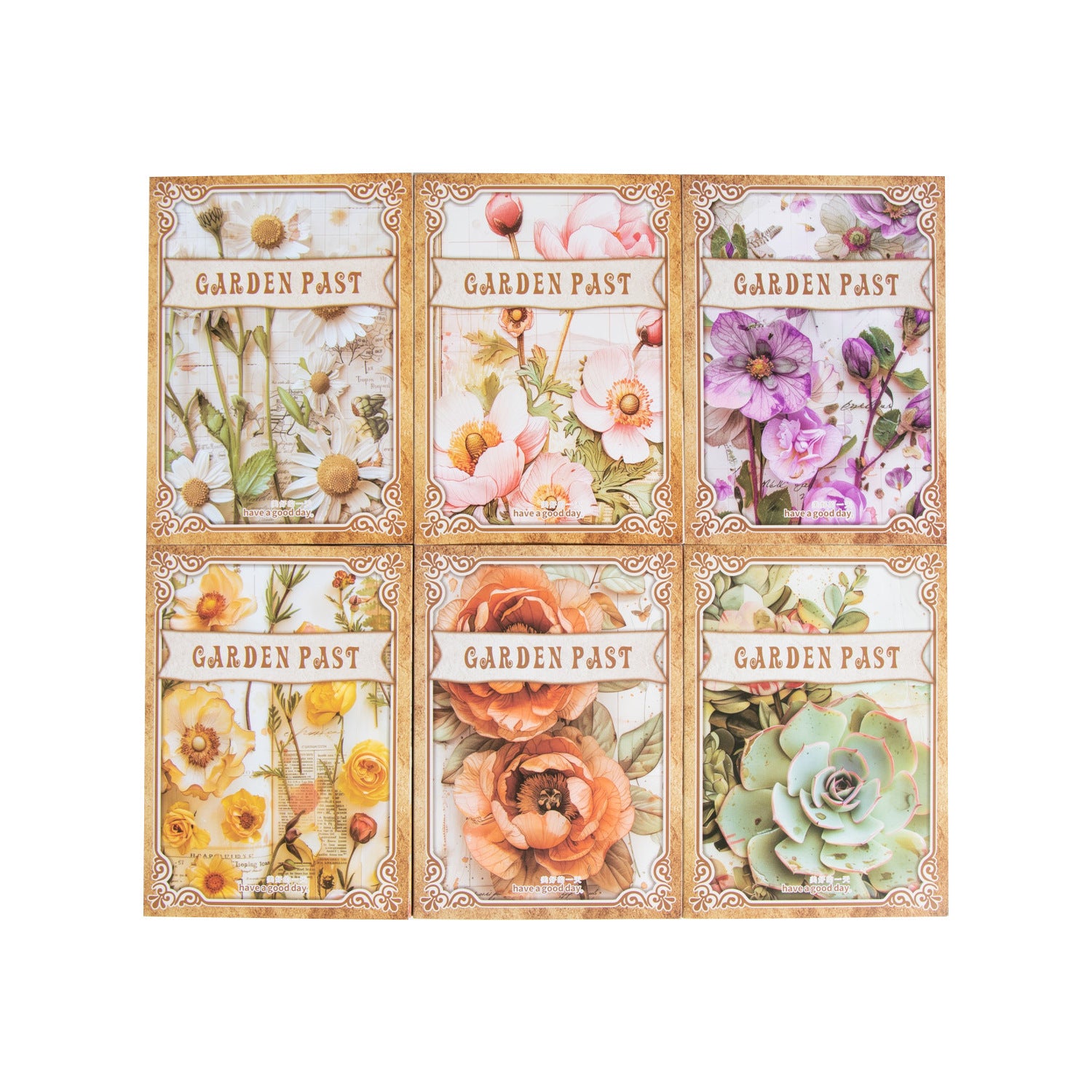 30 Pcs Flowers Scrapbook Paper HYWS