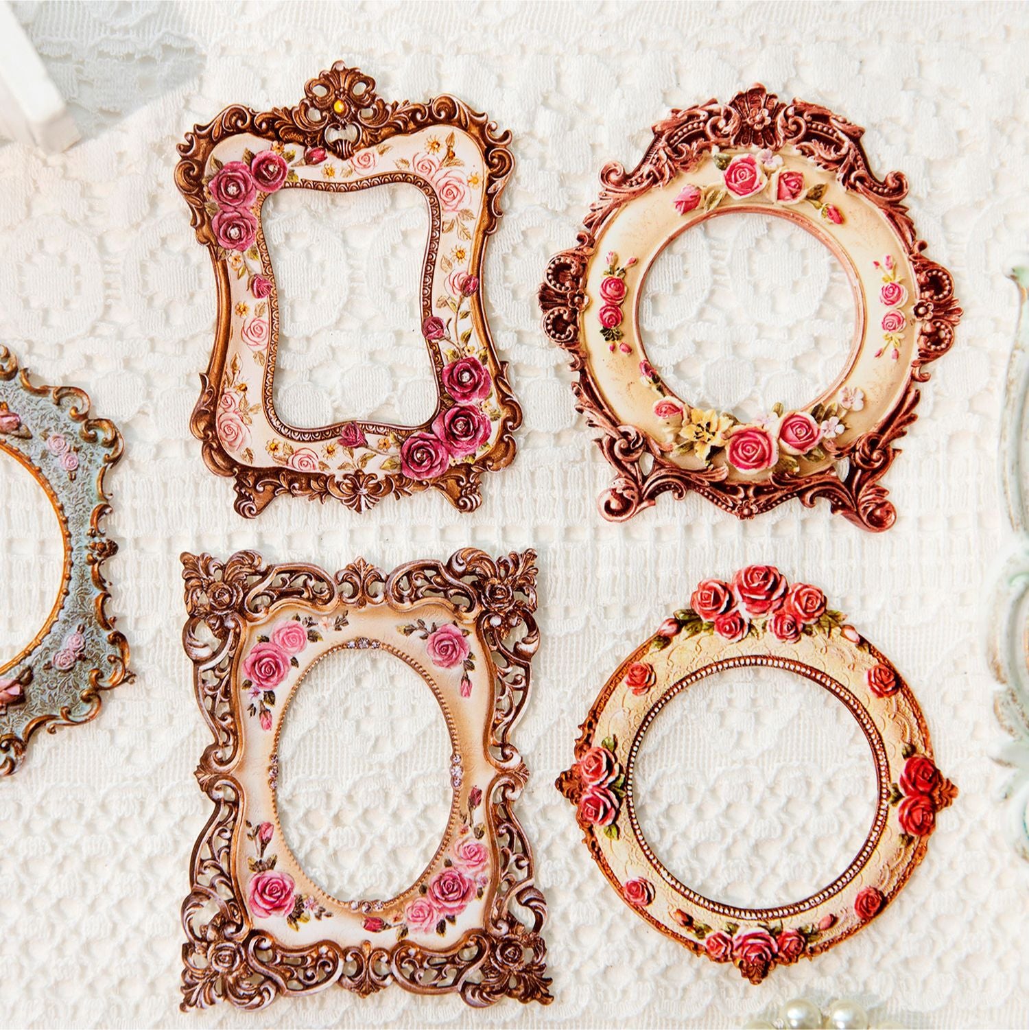 10 Pcs Floral Frame Paper LMCS