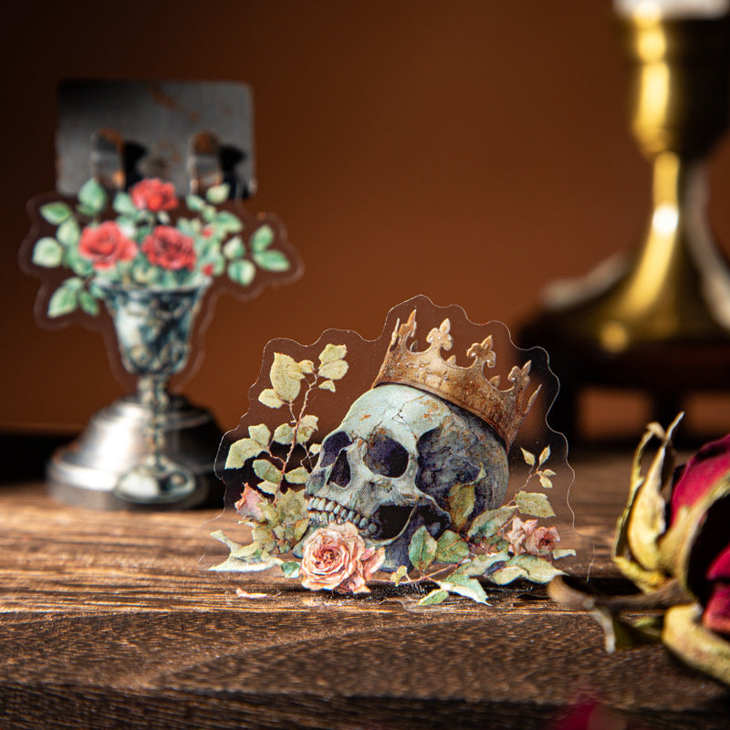 30 Pcs Gothic Themed PET Stickers MGSN