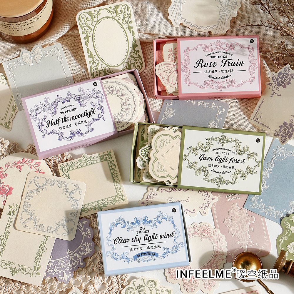 30 Pcs Floral Notepad WYJM