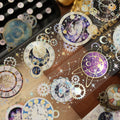 Floral Decorative Tape Rolls- Horology Gears