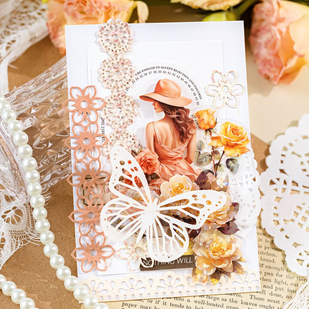 10 Pcs Lace Scrapbook Paper LSHY