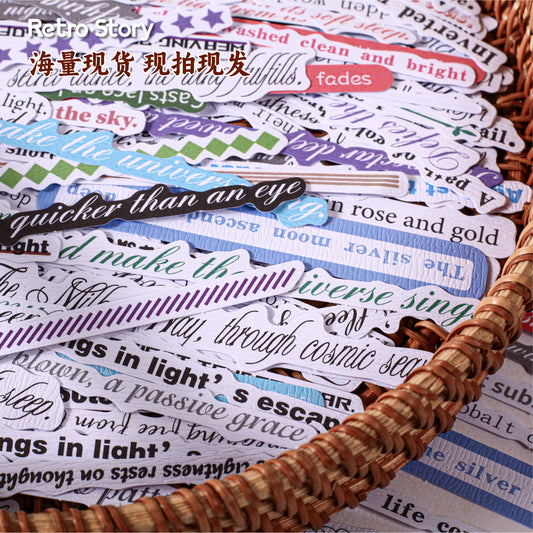 40 Pcs Creative Quote Stickers ZYJX