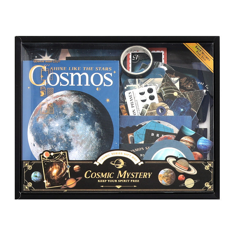 154 Pcs Cosmos Theme Junk Journal Supplies Gift Set YZAM