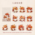 20 Pcs Mug and Flowers PET Stickers HYCHH