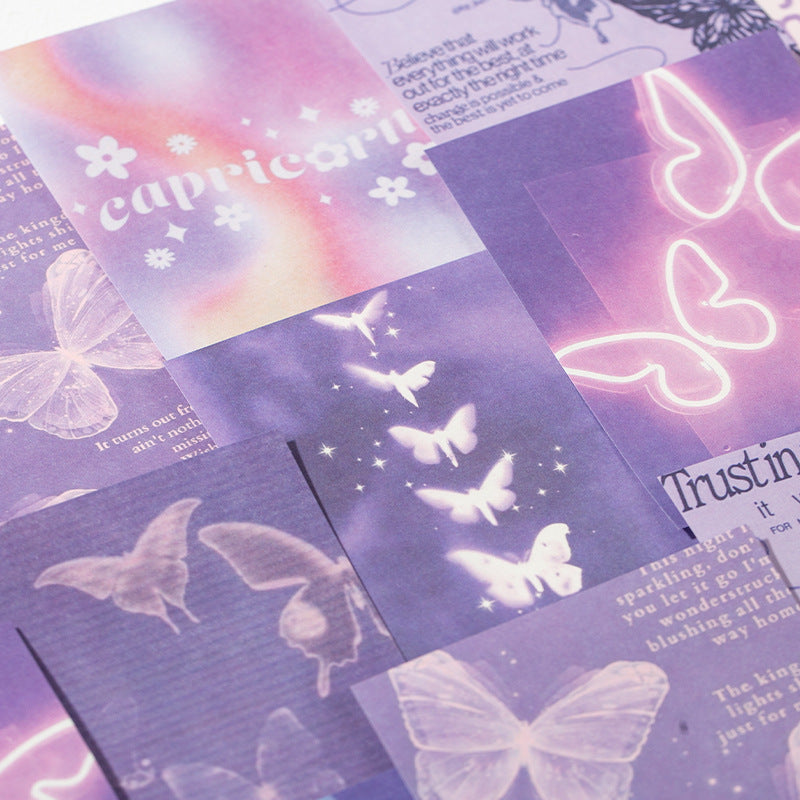 30 Pcs Butterfly Themed Scrapbook Paper MJWJ