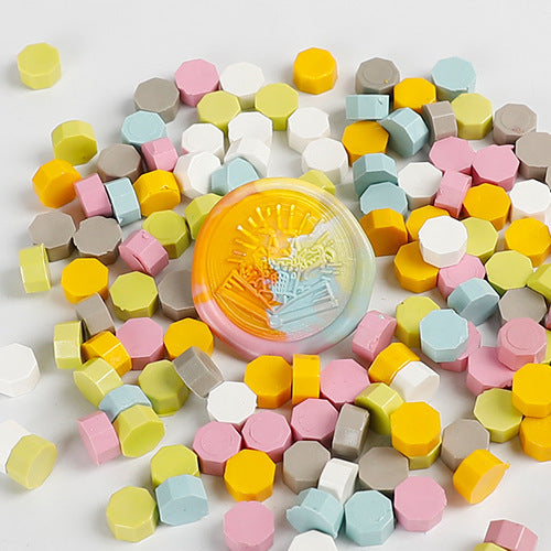 100 PCS Octagon Wax Seal Beads H04
