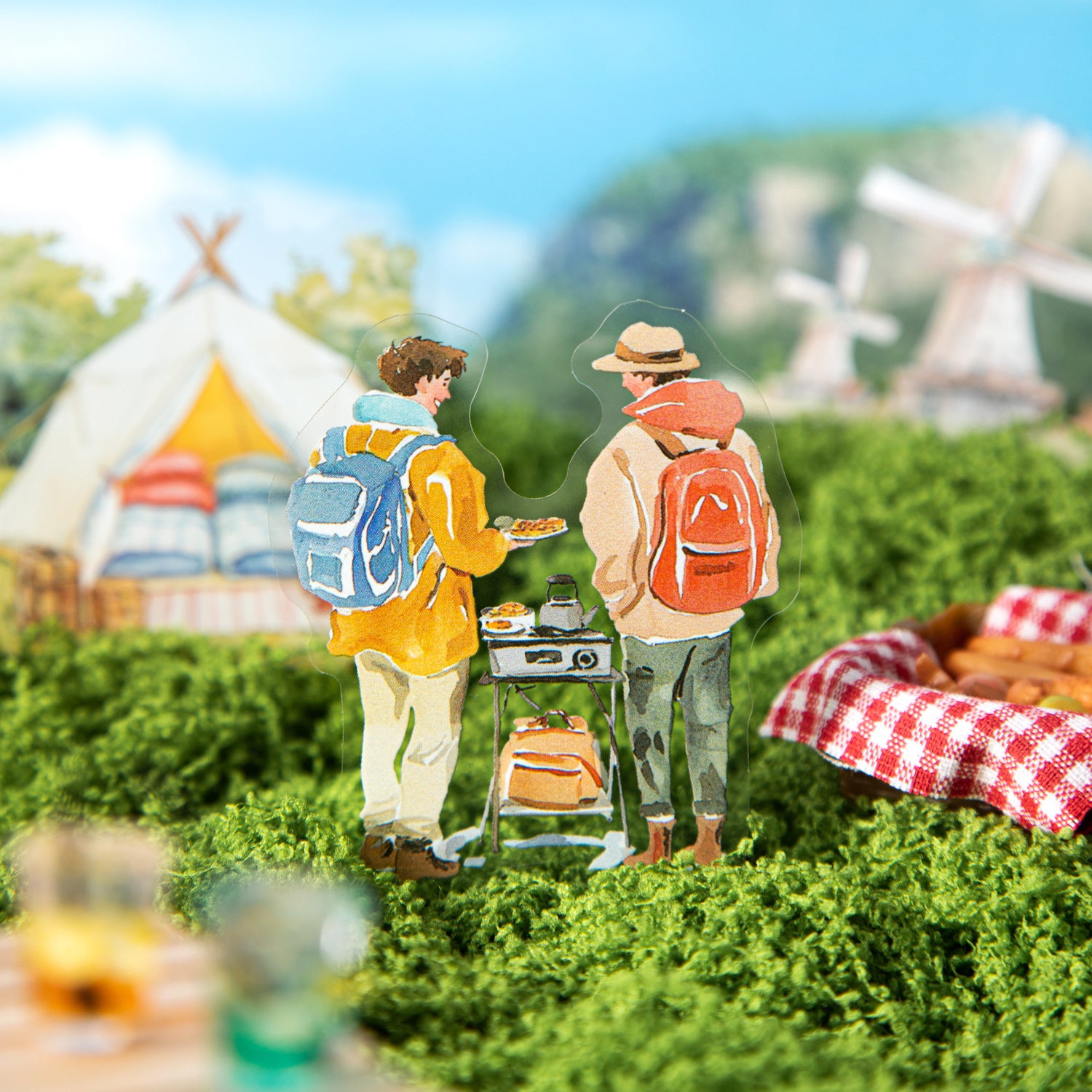 20 Pcs Travel PET Stickers JQSHFS