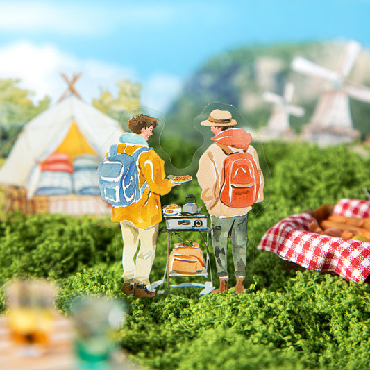 20 Pcs Travel PET Stickers JQSHFS