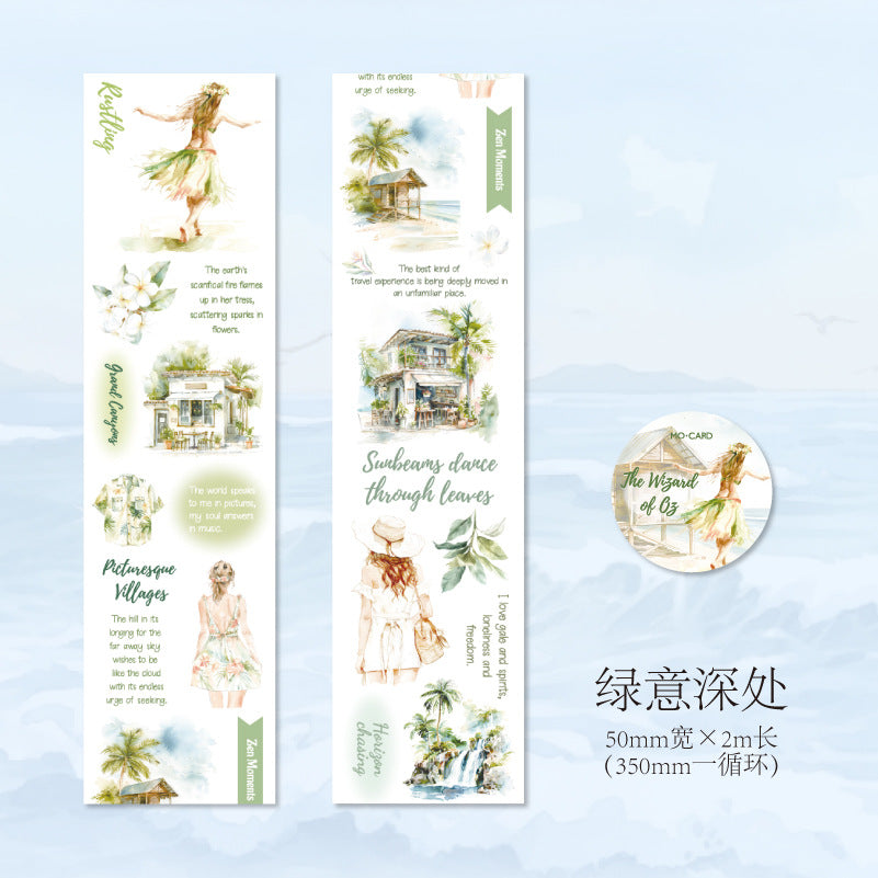 1 Roll Travel Themed Washi Tape YYLX