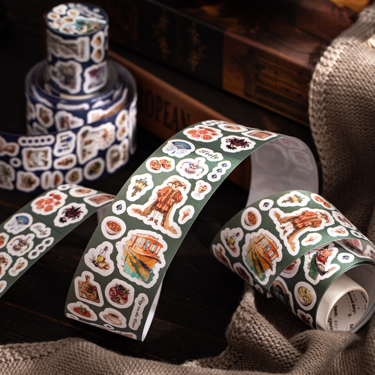 1 Roll Travel Themed Stickers Tape LGYJ