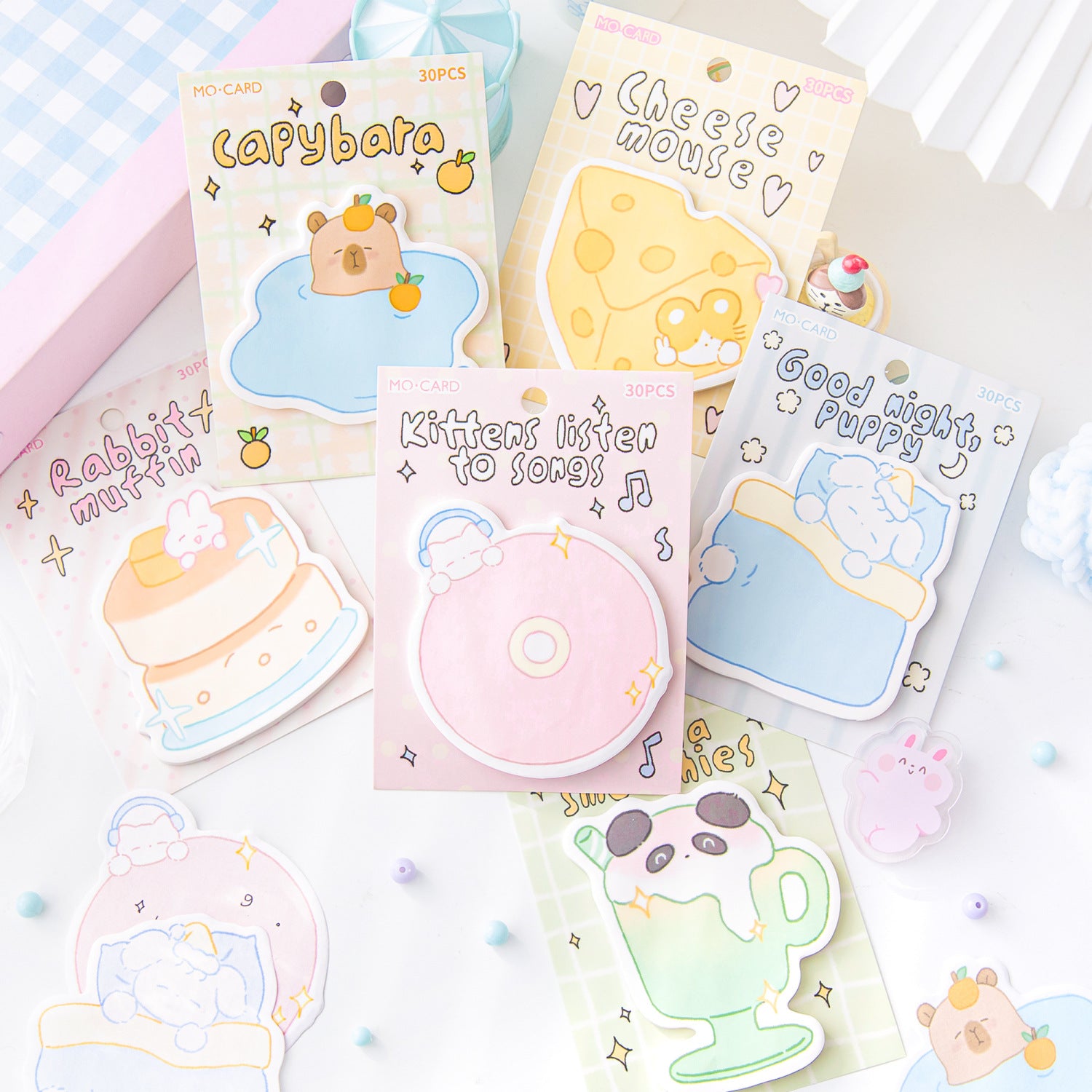 30 Pcs Cute Pet Sticky Note XDWPD