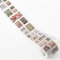 Vintage Philately Stamp PET Sticker Sheet Strip- Classic