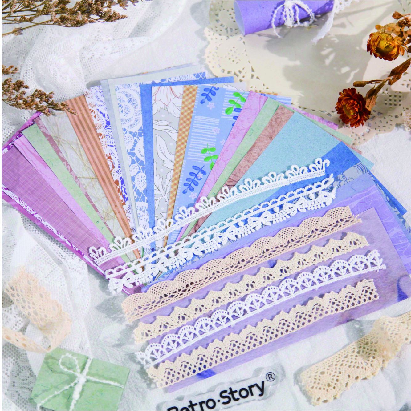 18 Pcs Creative Junk Journal Supplies Kit LMXL